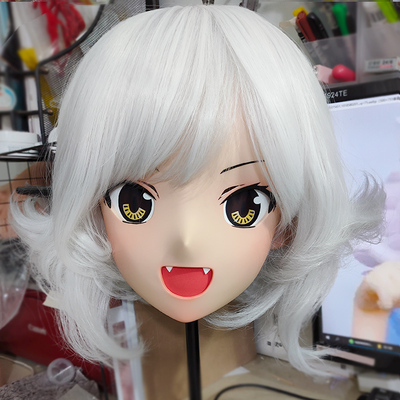 (GLA023)Customize Character'! Female/Girl Resin Full/Half Head With Lock Anime Cosplay Japanese Animego Kigurumi Mask